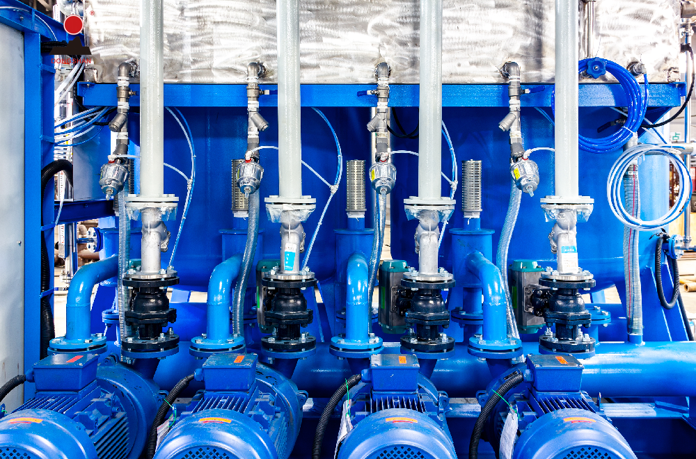 Central Vacuum System with Integrated EPS Molding Machine